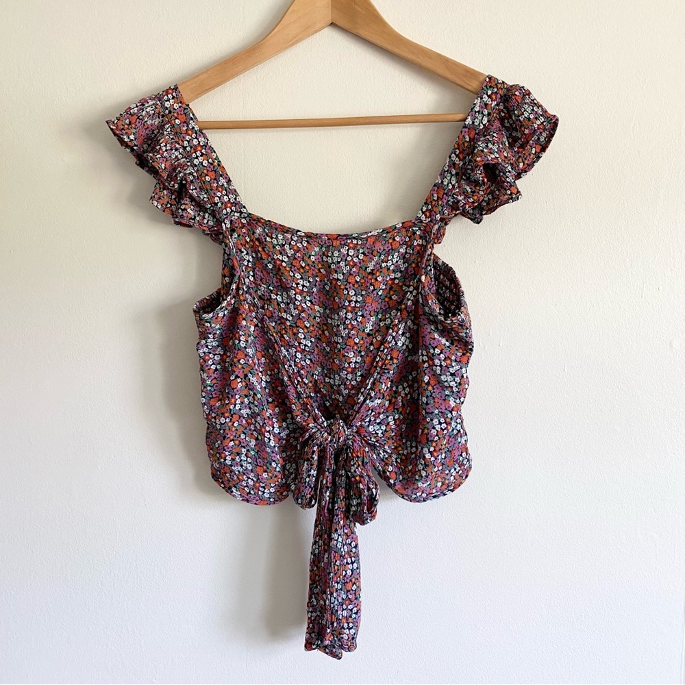 Patrons of Peace Floral Crop Top & Pant Set